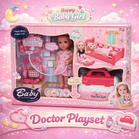 لعبة بيبي مع تخت كبير