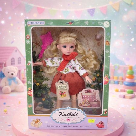 لعبة بنت هدية احمر