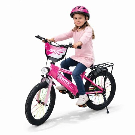 بسكليت BMX مقاس 18 انش لون زهري