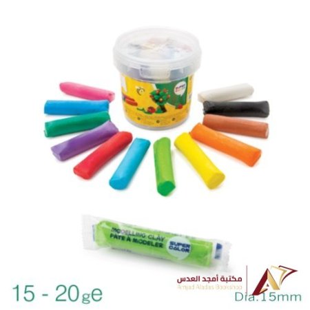 ملتينة سطل 12 لون SUPER COLOR - صغير