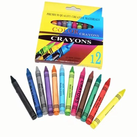 الوان شمع 12 لون قصير Crayons