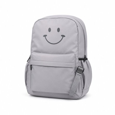 شنط ثانوية SMILE رمادي