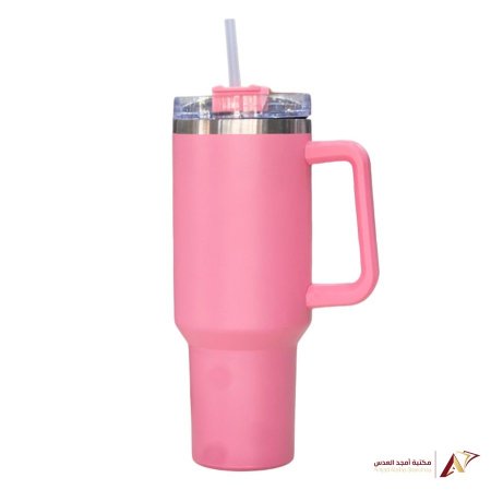 مطرة ستانلس ستيل مع مصاصة BEVERAGE CUP 1200ML - زهري <br> <span class='text-color-warm'>نفدت الكمية</span>