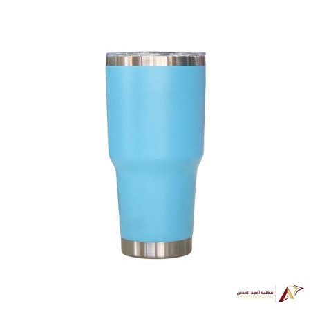 مطرة ستانلس ستيل BEVERAGE CUP 880ML - ازرق فاتح