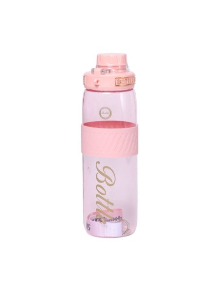 مطرة بلاستك شفاف زهري