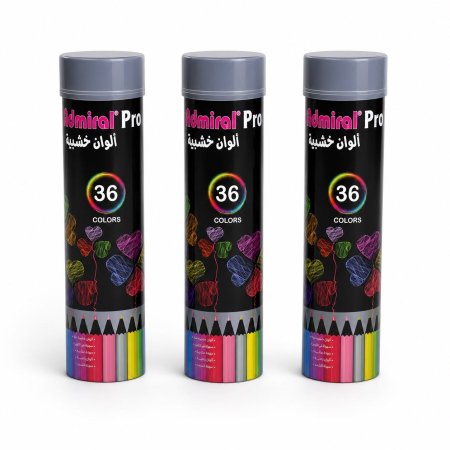 الوان خشب ادميرال اسود علبة 36 لون
